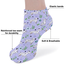 Load image into Gallery viewer, Dalmatian Socks - Ankle Length - Flower Garden Dalmatians-Accessories-Accessories,Dalmatian,Dog Dad Gifts,Socks-5
