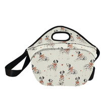 Load image into Gallery viewer, Dalmatians in Holiday Ribbons Neoprene Lunch Bag-4