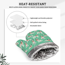 Load image into Gallery viewer, Dalmatians in Holiday Ribbons Oven Mitts and Pot Holder Set-Kitchen Decor-Accessories,Dalmatian,Dog Mom Gifts-16