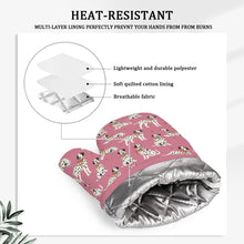 Load image into Gallery viewer, Dalmatians in Holiday Ribbons Oven Mitts and Pot Holder Set-Kitchen Decor-Accessories,Dalmatian,Dog Mom Gifts-8