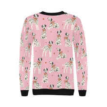 Load image into Gallery viewer, Dalmatians in Holiday Ribbons Sweatshirt for Women-10