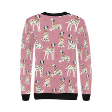 Load image into Gallery viewer, Dalmatians in Holiday Ribbons Sweatshirt for Women-11