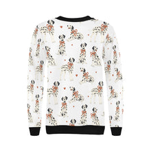 Load image into Gallery viewer, Dalmatians in Holiday Ribbons Sweatshirt for Women-12