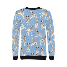 Load image into Gallery viewer, Dalmatians in Holiday Ribbons Sweatshirt for Women-15