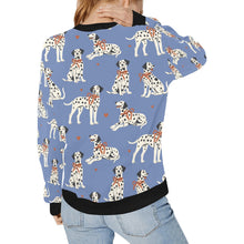 Load image into Gallery viewer, Dalmatians in Holiday Ribbons Sweatshirt for Women-16