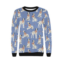 Load image into Gallery viewer, Dalmatians in Holiday Ribbons Sweatshirt for Women-18