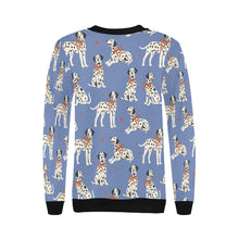 Load image into Gallery viewer, Dalmatians in Holiday Ribbons Sweatshirt for Women-19