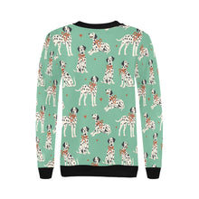 Load image into Gallery viewer, Dalmatians in Holiday Ribbons Sweatshirt for Women-22
