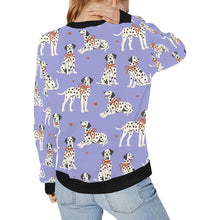 Load image into Gallery viewer, Dalmatians in Holiday Ribbons Sweatshirt for Women-24