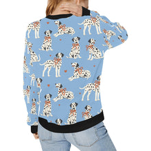 Load image into Gallery viewer, Dalmatians in Holiday Ribbons Sweatshirt for Women-25