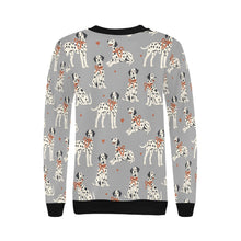 Load image into Gallery viewer, Dalmatians in Holiday Ribbons Sweatshirt for Women-29