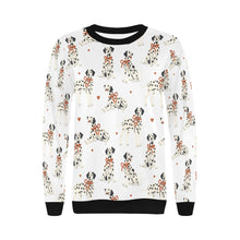 Load image into Gallery viewer, Dalmatians in Holiday Ribbons Sweatshirt for Women-2