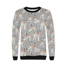Load image into Gallery viewer, Dalmatians in Holiday Ribbons Sweatshirt for Women-30