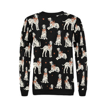 Load image into Gallery viewer, Dalmatians in Holiday Ribbons Sweatshirt for Women-34
