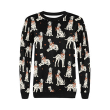 Load image into Gallery viewer, Dalmatians in Holiday Ribbons Sweatshirt for Women-36