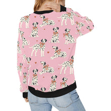 Load image into Gallery viewer, Dalmatians in Holiday Ribbons Sweatshirt for Women-4