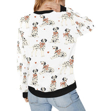 Load image into Gallery viewer, Dalmatians in Holiday Ribbons Sweatshirt for Women-6