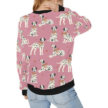Load image into Gallery viewer, Dalmatians in Holiday Ribbons Sweatshirt for Women-8