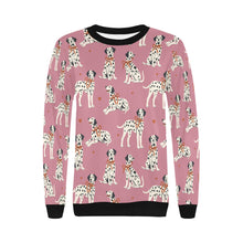 Load image into Gallery viewer, Dalmatians in Holiday Ribbons Sweatshirt for Women-9
