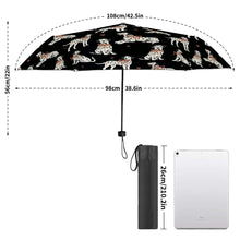 Load image into Gallery viewer, Dalmatians in Holiday Ribbons Umbrella-Accessories-Accessories,Dog Mom Gifts,Umbrella-5