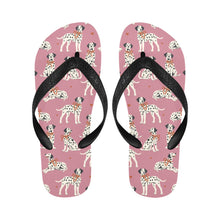 Load image into Gallery viewer, Dalmatians in Holiday Ribbons Unisex Slippers-10