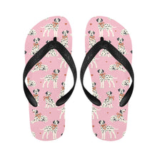 Load image into Gallery viewer, Dalmatians in Holiday Ribbons Unisex Slippers-13