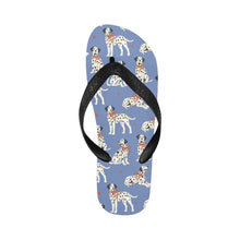 Load image into Gallery viewer, Dalmatians in Holiday Ribbons Unisex Slippers-14