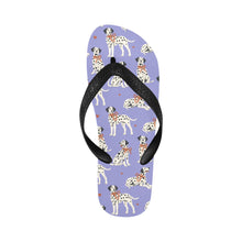 Load image into Gallery viewer, Dalmatians in Holiday Ribbons Unisex Slippers-17