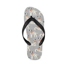 Load image into Gallery viewer, Dalmatians in Holiday Ribbons Unisex Slippers-21