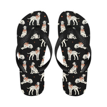 Load image into Gallery viewer, Dalmatians in Holiday Ribbons Unisex Slippers-27