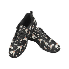Load image into Gallery viewer, Dalmatians in Holiday Ribbons Women's Breathable Sneakers-Footwear-Dalmatian,Dog Mom Gifts,Shoes-10