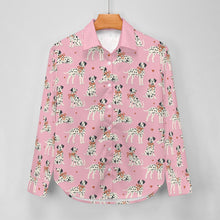 Load image into Gallery viewer, Dalmatians in Holiday Ribbons Women's Shirt-Apparel-Apparel,Dalmatian,Dog Mom Gifts,Shirt-10