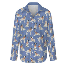 Load image into Gallery viewer, Dalmatians in Holiday Ribbons Women's Shirt-Apparel-Apparel,Dalmatian,Dog Mom Gifts,Shirt-14