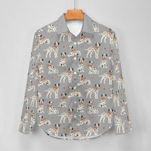 Load image into Gallery viewer, Dalmatians in Holiday Ribbons Women's Shirt-Apparel-Apparel,Dalmatian,Dog Mom Gifts,Shirt-22