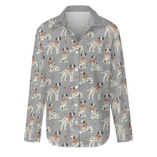 Load image into Gallery viewer, Dalmatians in Holiday Ribbons Women's Shirt-Apparel-Apparel,Dalmatian,Dog Mom Gifts,Shirt-23