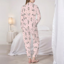 Load image into Gallery viewer, Dalmatians Pajamas for Women - XL Available - Dalmatians Doing Yoga-Pajamas-Apparel,Dalmatian,Dog Mom Gifts,Pajamas-4