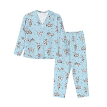 Load image into Gallery viewer, Dalmatians Pajamas for Women - XL Available - Dalmatians Doing Yoga-Pajamas-Apparel,Dalmatian,Dog Mom Gifts,Pajamas-7