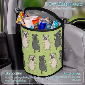 Dancing Pugs Love Multipurpose Car Storage Bag - 4 Colors-Car Accessories-Bags, Car Accessories, Pug, Pug - Black-15