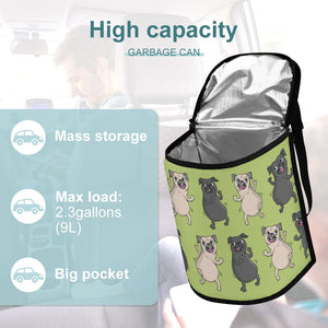 Dancing Pugs Love Multipurpose Car Storage Bag - 4 Colors-Car Accessories-Bags, Car Accessories, Pug, Pug - Black-2