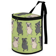 Load image into Gallery viewer, Dancing Pugs Love Multipurpose Car Storage Bag - 4 Colors-Car Accessories-Bags, Car Accessories, Pug, Pug - Black-Green-8