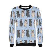 Load image into Gallery viewer, Dancing Pugs Love Women&#39;s Sweatshirt-Apparel-Apparel, Pug, Sweatshirt-16