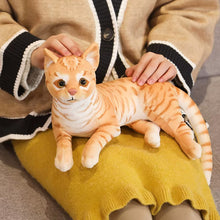 Load image into Gallery viewer, Realistic Red Mackerel Tabby Cat Stuffed Animal - Adorable Lifelike Companions