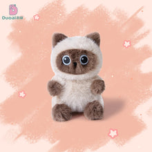 Load image into Gallery viewer, Deep Grey Cat Plush Toy Teddy Bear - Tiny Size-Cats-Stuffed Animal-2