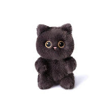 Load image into Gallery viewer, Deep Grey Cat Plush Toy Teddy Bear - Tiny Size-Cats-Stuffed Animal-Grey Cat-15cm-1