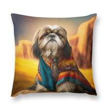 Load image into Gallery viewer, Desert Dreamer Shih Tzu Plush Pillow Case-Cushion Cover-Dog Dad Gifts, Dog Mom Gifts, Home Decor, Pillows, Shih Tzu-3