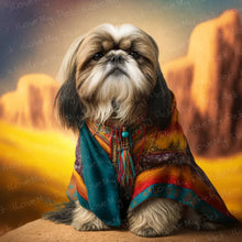 Load image into Gallery viewer, Desert Dreamer Shih Tzu Wall Art Poster-Art-Dog Art, Home Decor, Poster, Shih Tzu-1