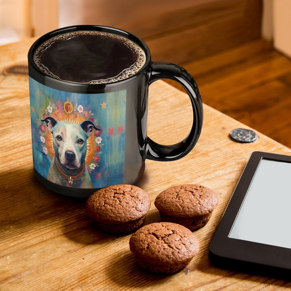 Divine Gaze Pit Bull Coffee Mug One Size Black