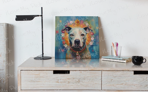 Divine Gaze Pit Bull Framed Wall Art Poster-Art-Dog Art, Home Decor, Pit Bull, Poster-2