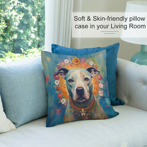 Divine Gaze Pit Bull Plush Pillow Case-Cushion Cover-Dog Dad Gifts, Dog Mom Gifts, Home Decor, Pillows, Pit Bull-7