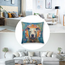 Load image into Gallery viewer, Divine Gaze Pit Bull Plush Pillow Case-Cushion Cover-Dog Dad Gifts, Dog Mom Gifts, Home Decor, Pillows, Pit Bull-8
